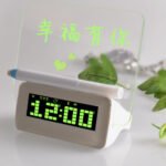 Alarm Backlight Memo Board Electric Unqiue Multifunctional Fluorescent Clock UV